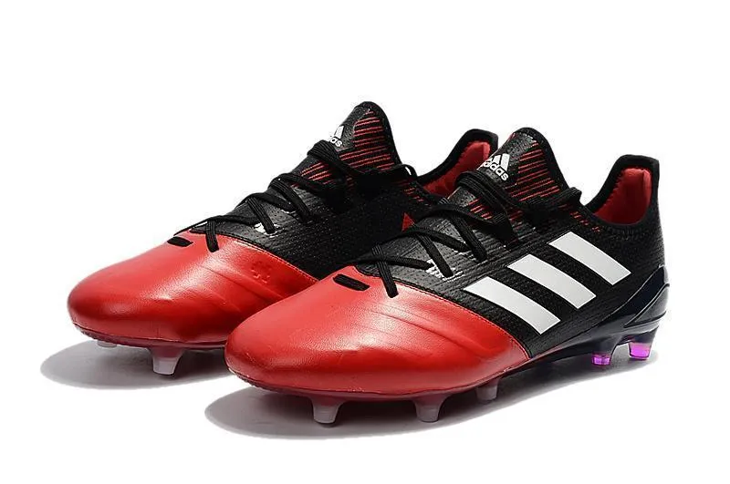 Adidas ACE Series FG Soccer Cleats Shoes Red Black White