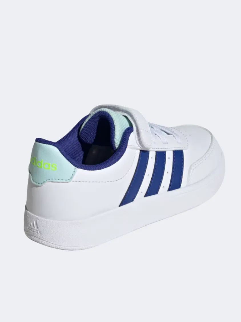 Adidas Breaknet 2 Boys Sportswear Shoes White/Blue/Mint