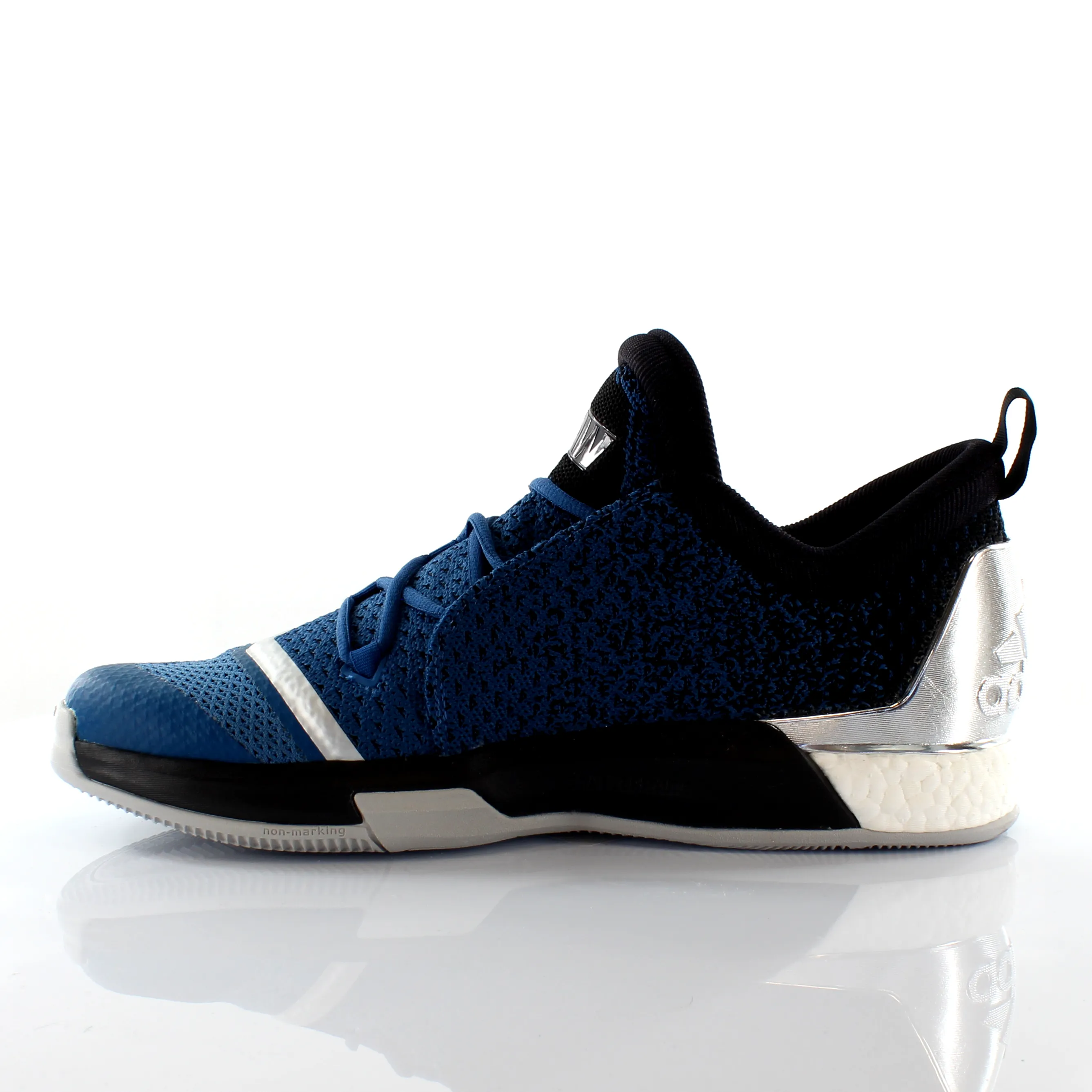 Adidas Crazylight Boost 2.5 Low Blue Textile Basketball Trainers - Mens