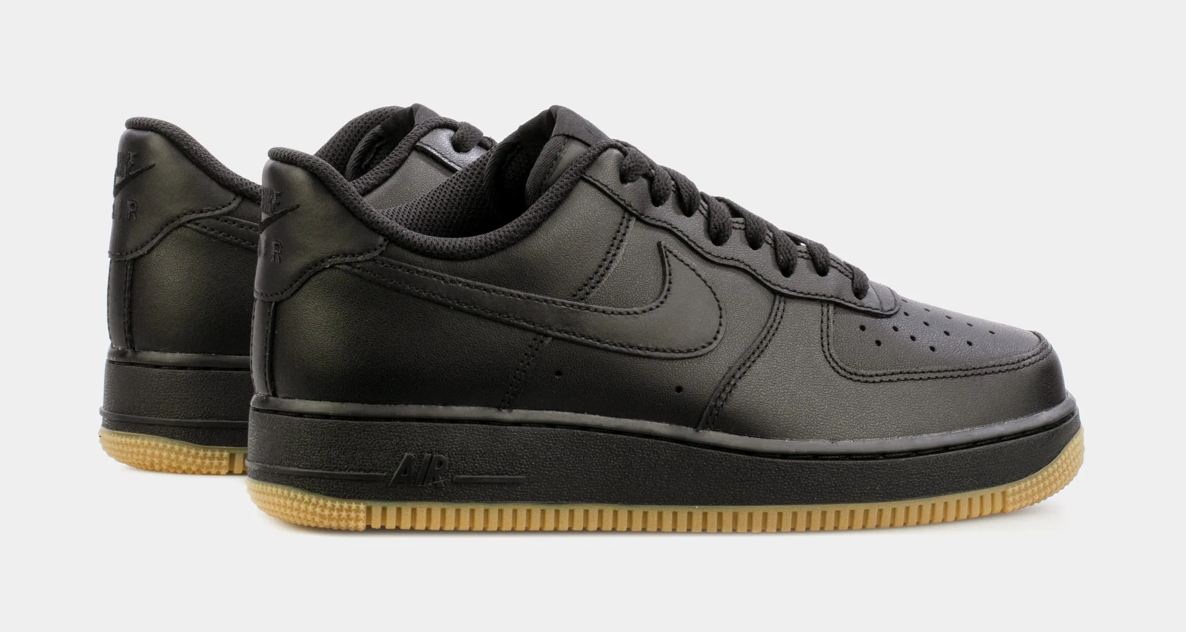 Air Force 1 Gum Mens Basketball Shoes (Black)