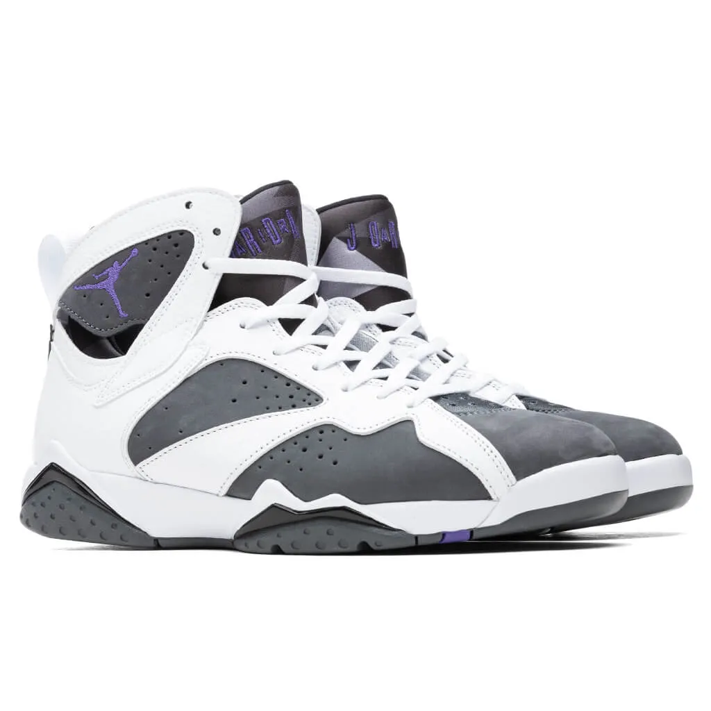 Air Jordan 7 Retro "Flint" - White/Varsity Purple