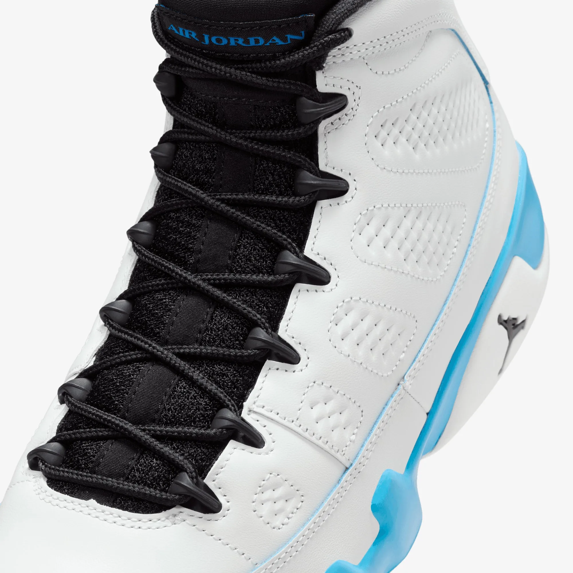 AIR JORDAN 9 RETRO 'SUMMIT WHITE/BLACK-DK POWDER BLUE'