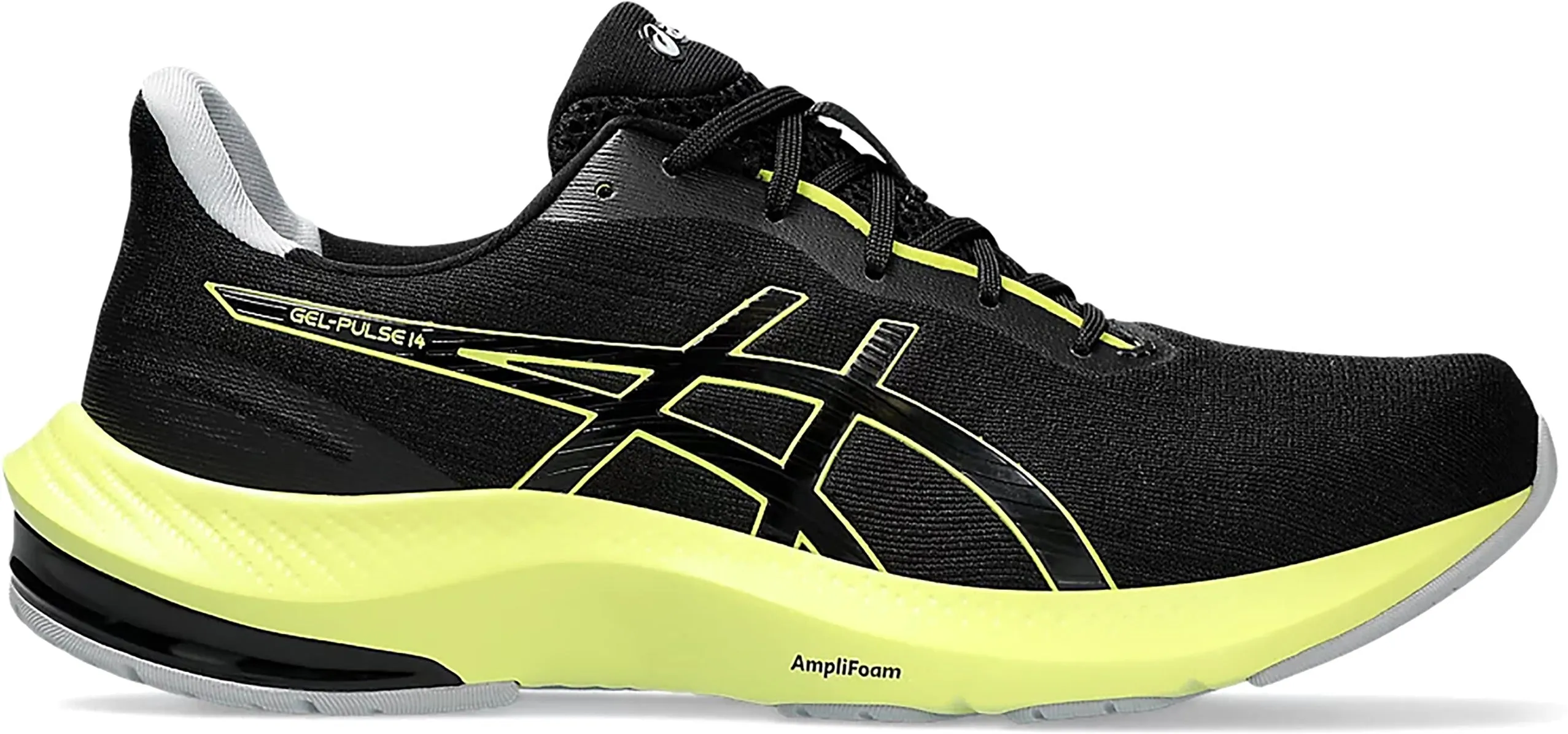 ASICS GEL PULSE 14 'BLACK GLOW YELLOW' sneakers, black