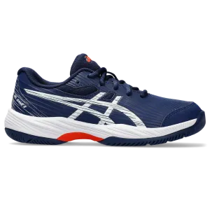 Asics Junior Gel Game 9 Tennis Shoes Blue Expanse White