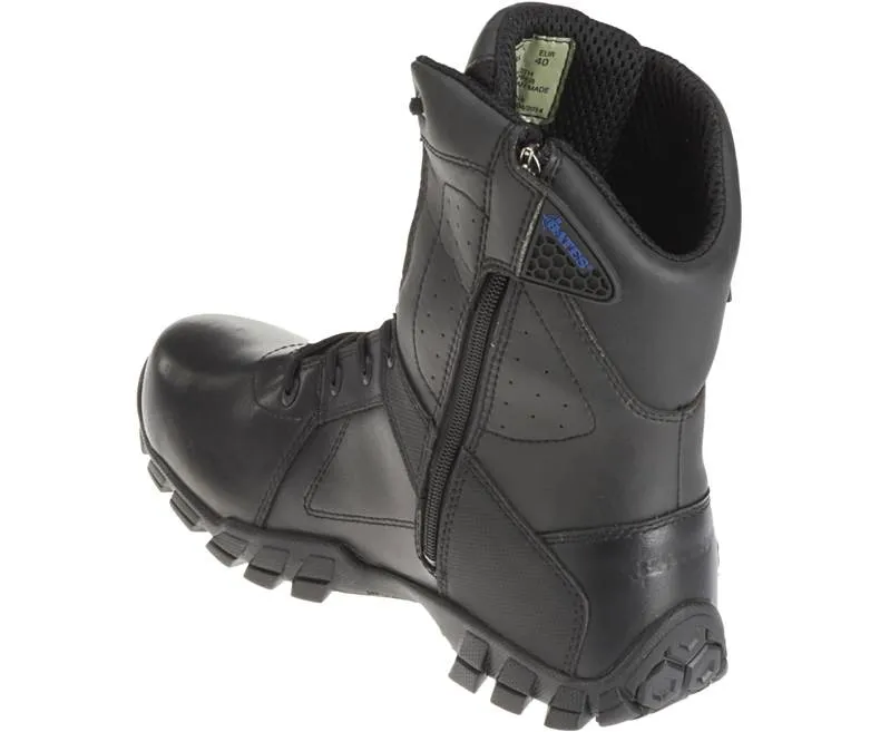 Bates Strike 8" Side Zip Boots Medium (Black)