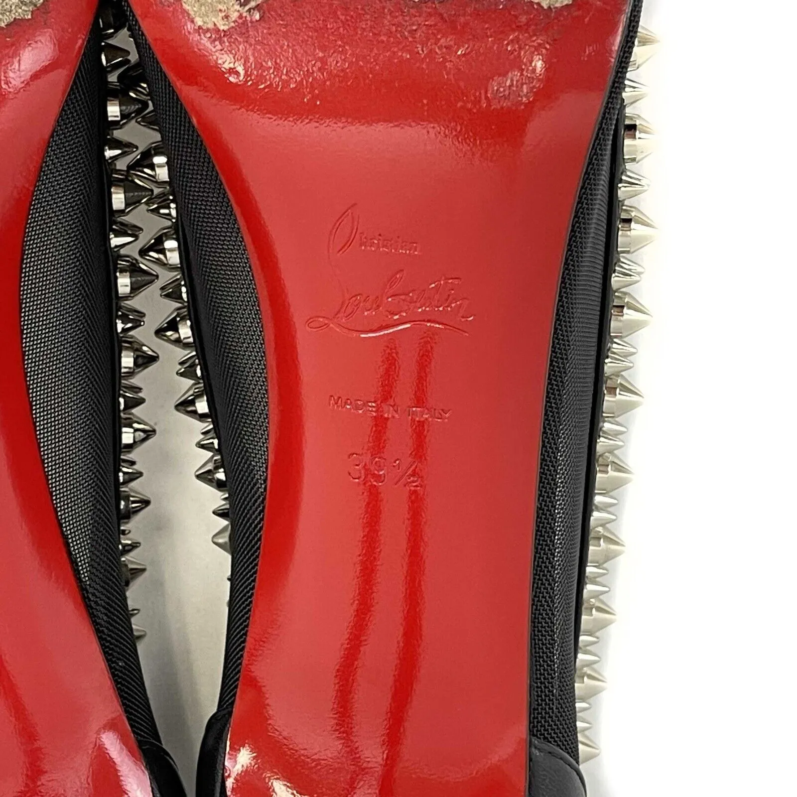 Christian Louboutin - Galativi Spikes 85 Nappa Rete Pumps 39.5 US 9.5