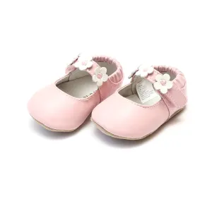 Crib Shoes Soft Leather Flower Strap Crib Mary Jane (Infant) | Hope