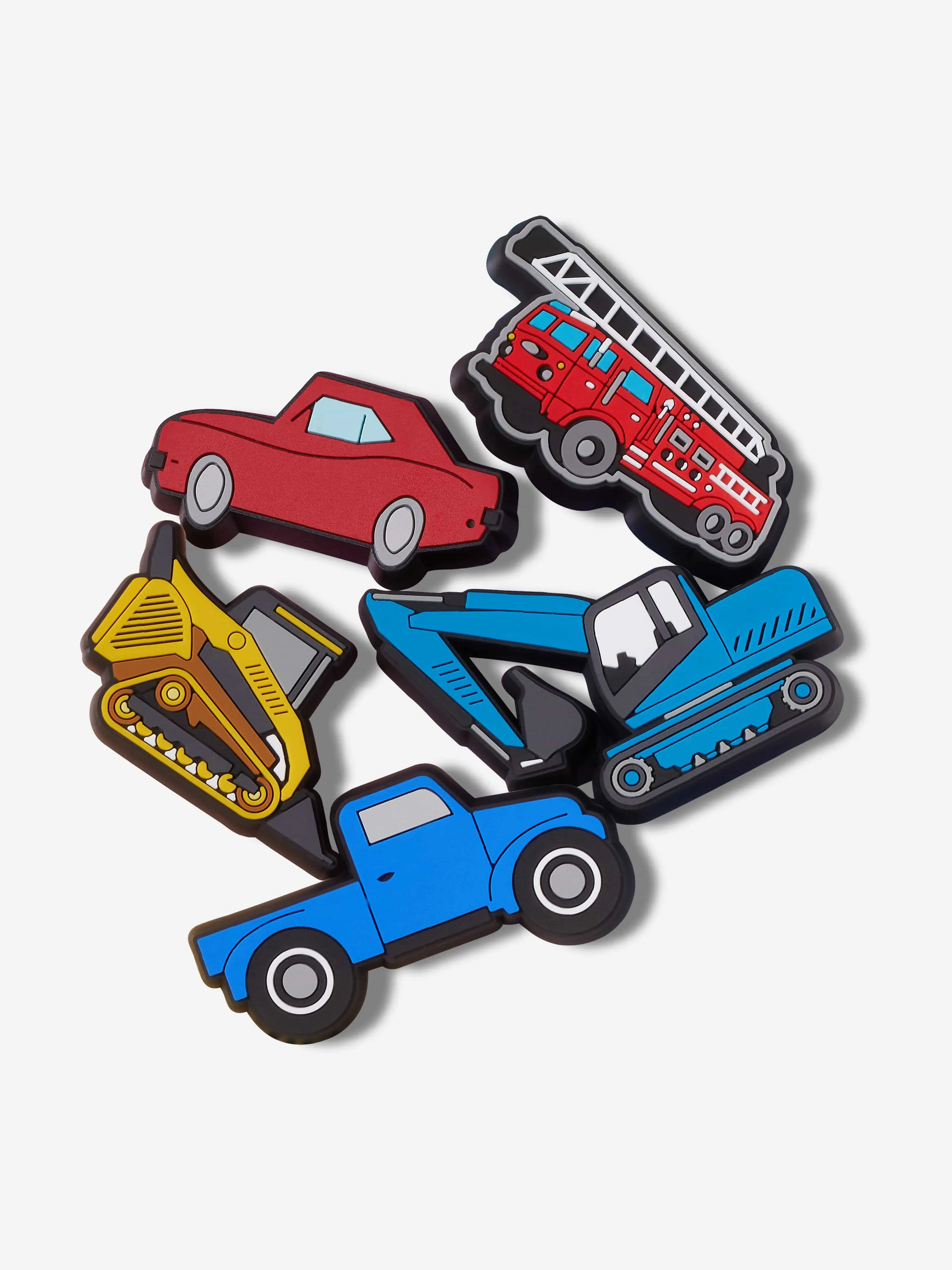 Crocs Kids Lights Up Cars Trucks Jibbitz™ Charm 5 Pack in Multicolour