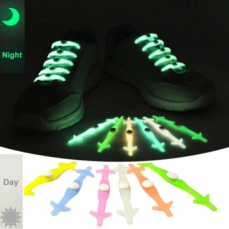 Fashion Unisex Athletic Silicone Running Shoe Lace ( 12 pcs/Set )