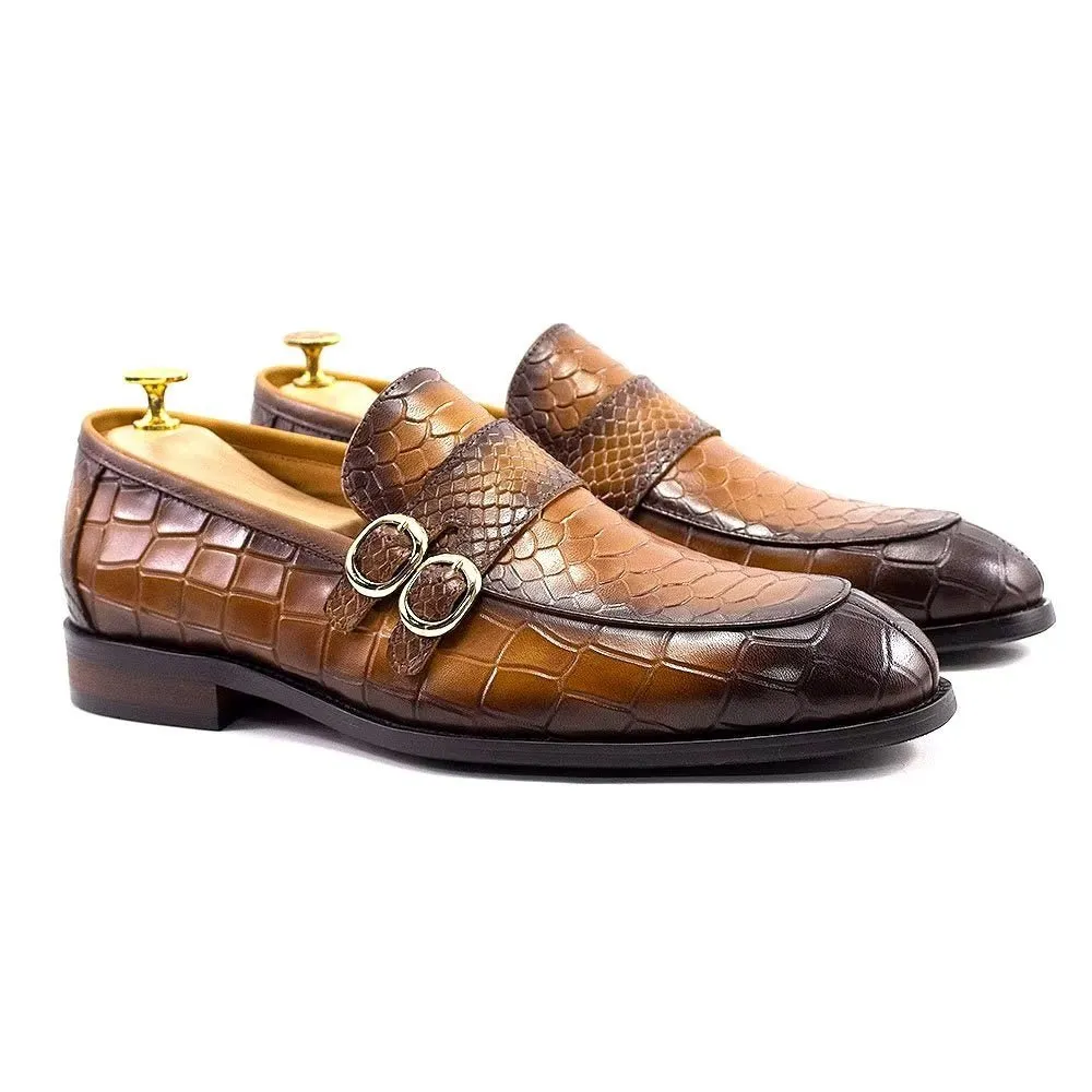 Genuine Leather Elegant CrocFormal Classic Brogues