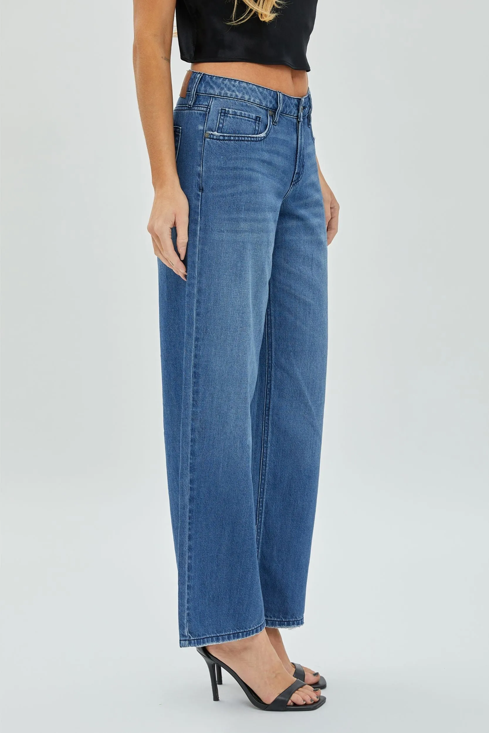 Hidden Nori Clean Wide Leg Jean