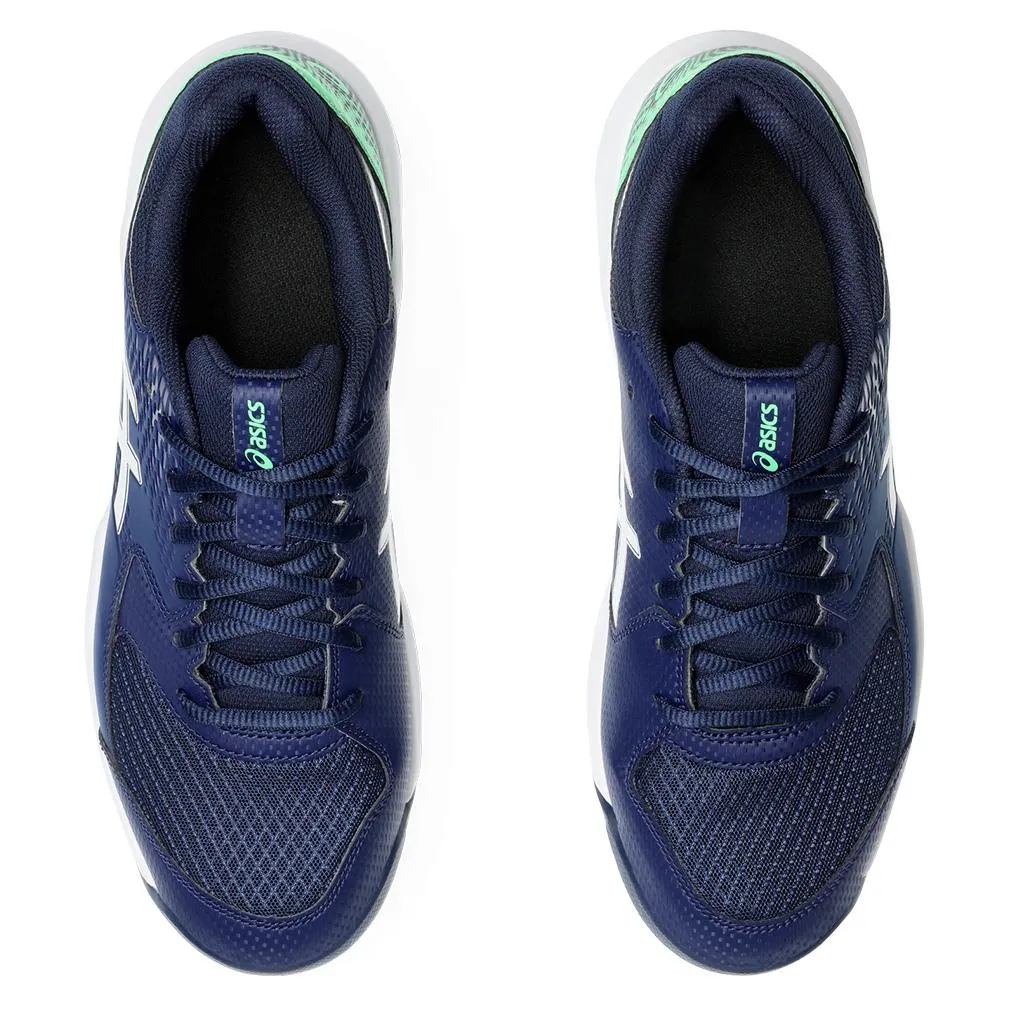 Mens Gel-Dedicate 8 Tennis Shoes Blue Expanse and White