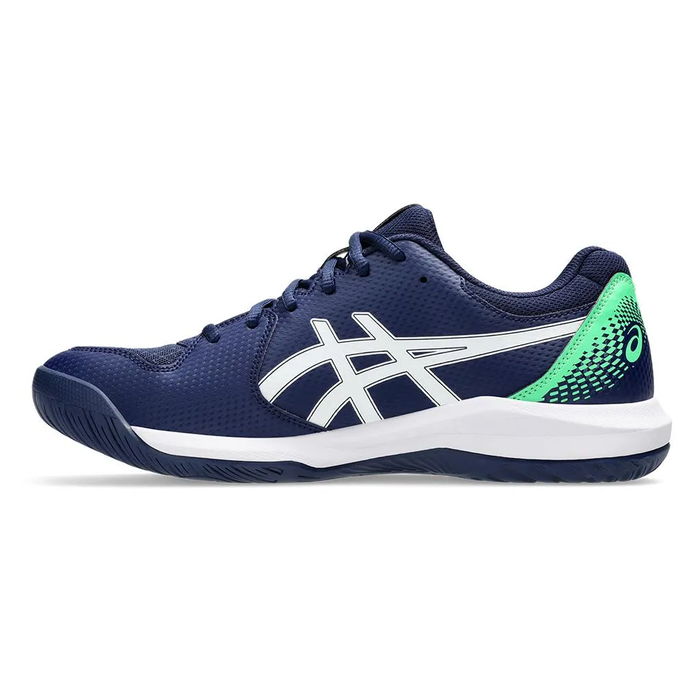 Mens Gel-Dedicate 8 Tennis Shoes Blue Expanse and White