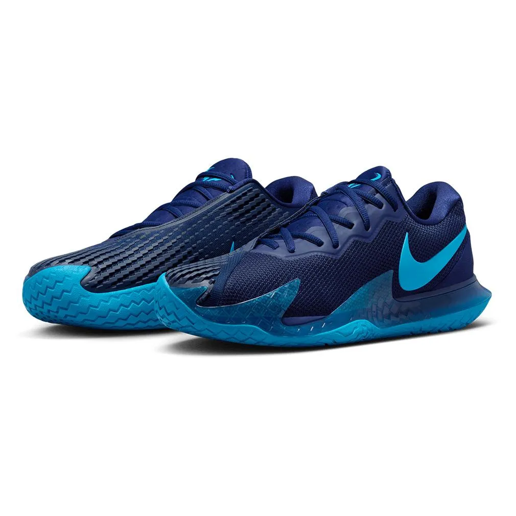 Men`s Rafa Zoom Vapor Cage 4 Tennis Shoes Blue Void and Laser Blue