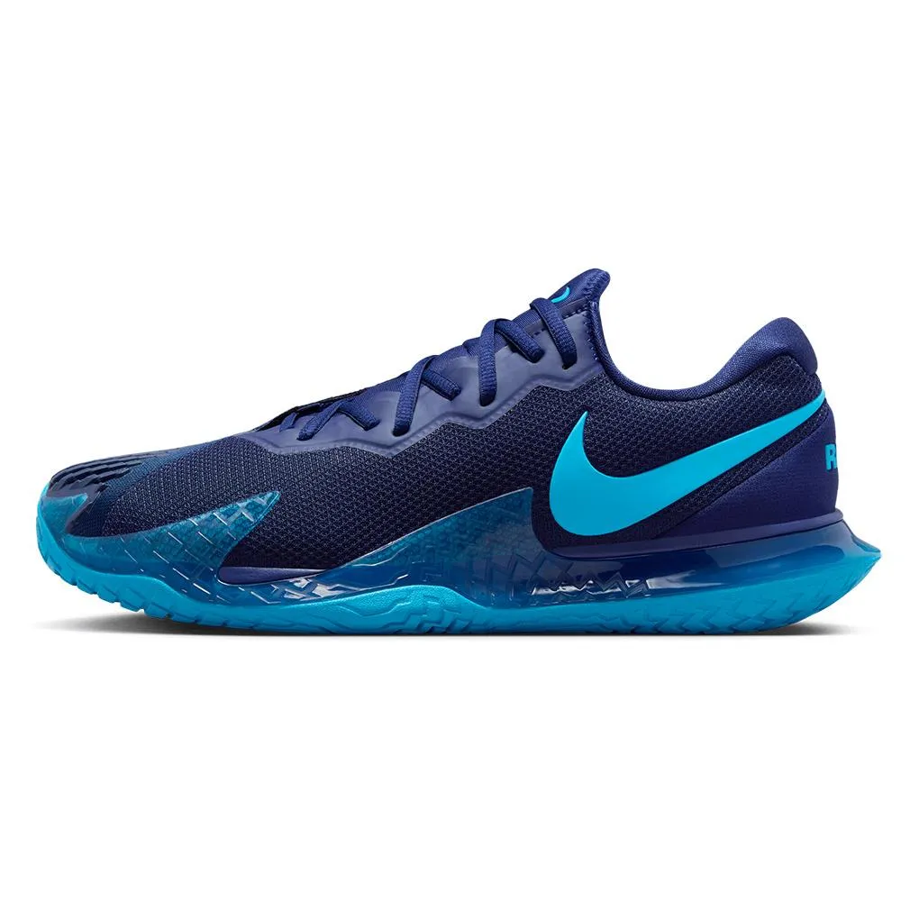 Men`s Rafa Zoom Vapor Cage 4 Tennis Shoes Blue Void and Laser Blue