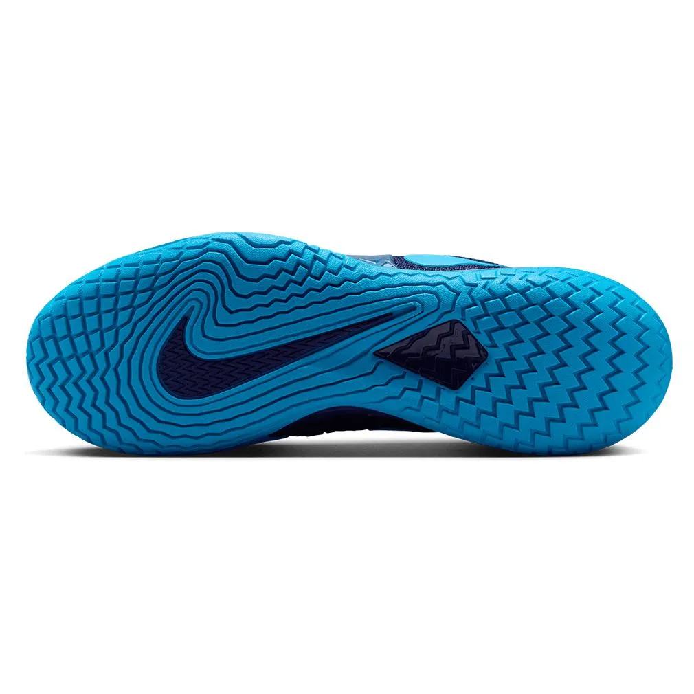 Men`s Rafa Zoom Vapor Cage 4 Tennis Shoes Blue Void and Laser Blue