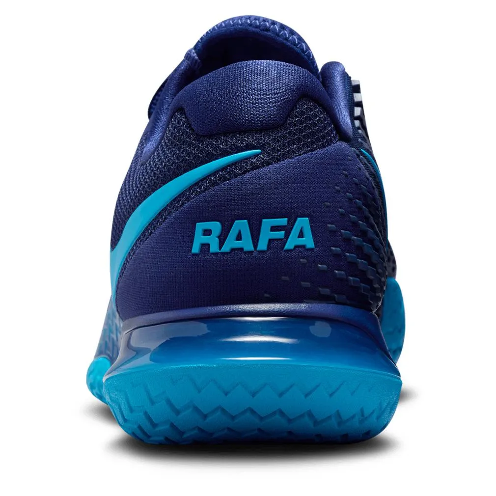 Men`s Rafa Zoom Vapor Cage 4 Tennis Shoes Blue Void and Laser Blue