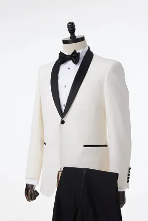 Monte Carlo Ivory Tuxedo Jacket