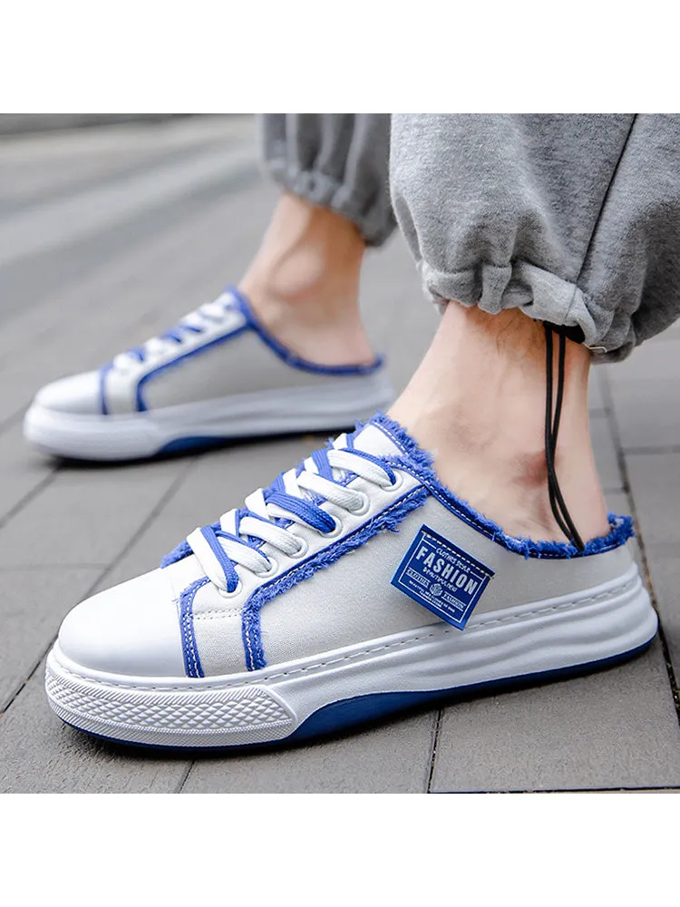 New Thick Sole Trendy Padded Trim Breathable Canvas Shoes