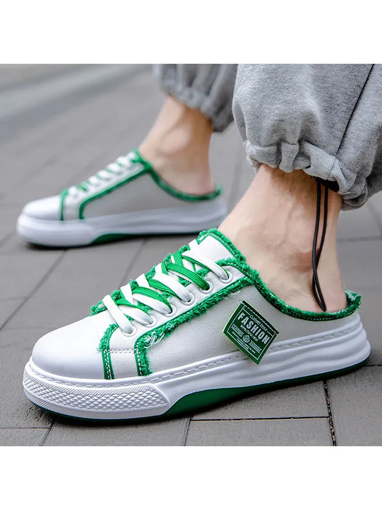 New Thick Sole Trendy Padded Trim Breathable Canvas Shoes