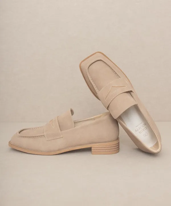 OASIS SOCIETY June - Square Toe Penny Loafers - Online Exclusive