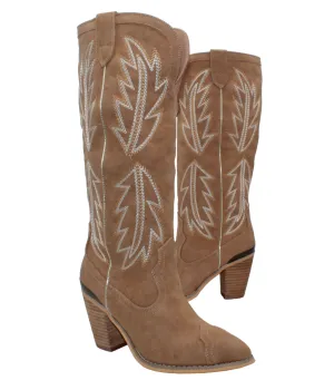 Preston Western Embroidered Tall Shaft Boots