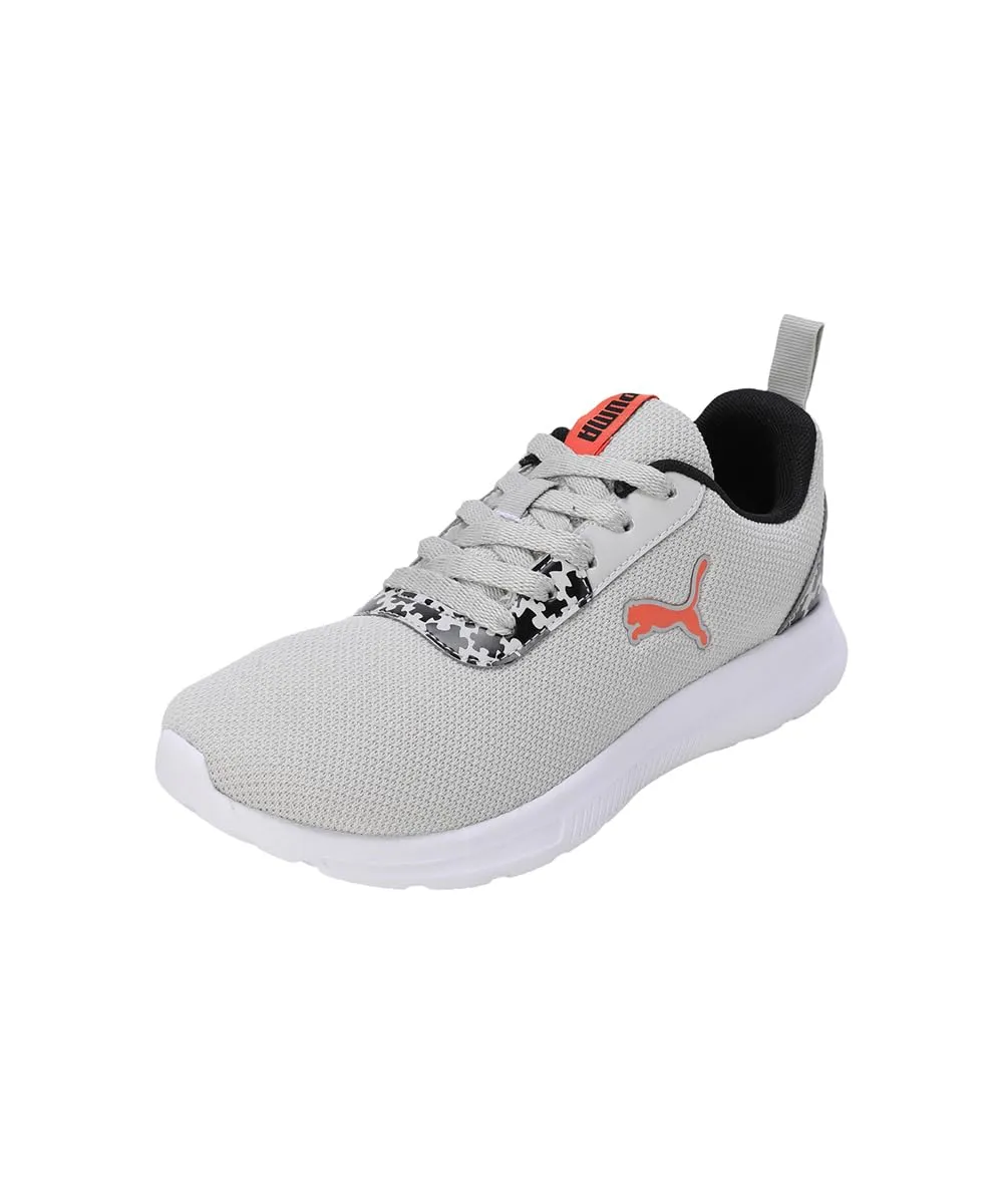 Puma Unisex-Kid Spacestrix JR Gray Violet-Nasturtium-Black Running Shoe - 3 UK (39461303)