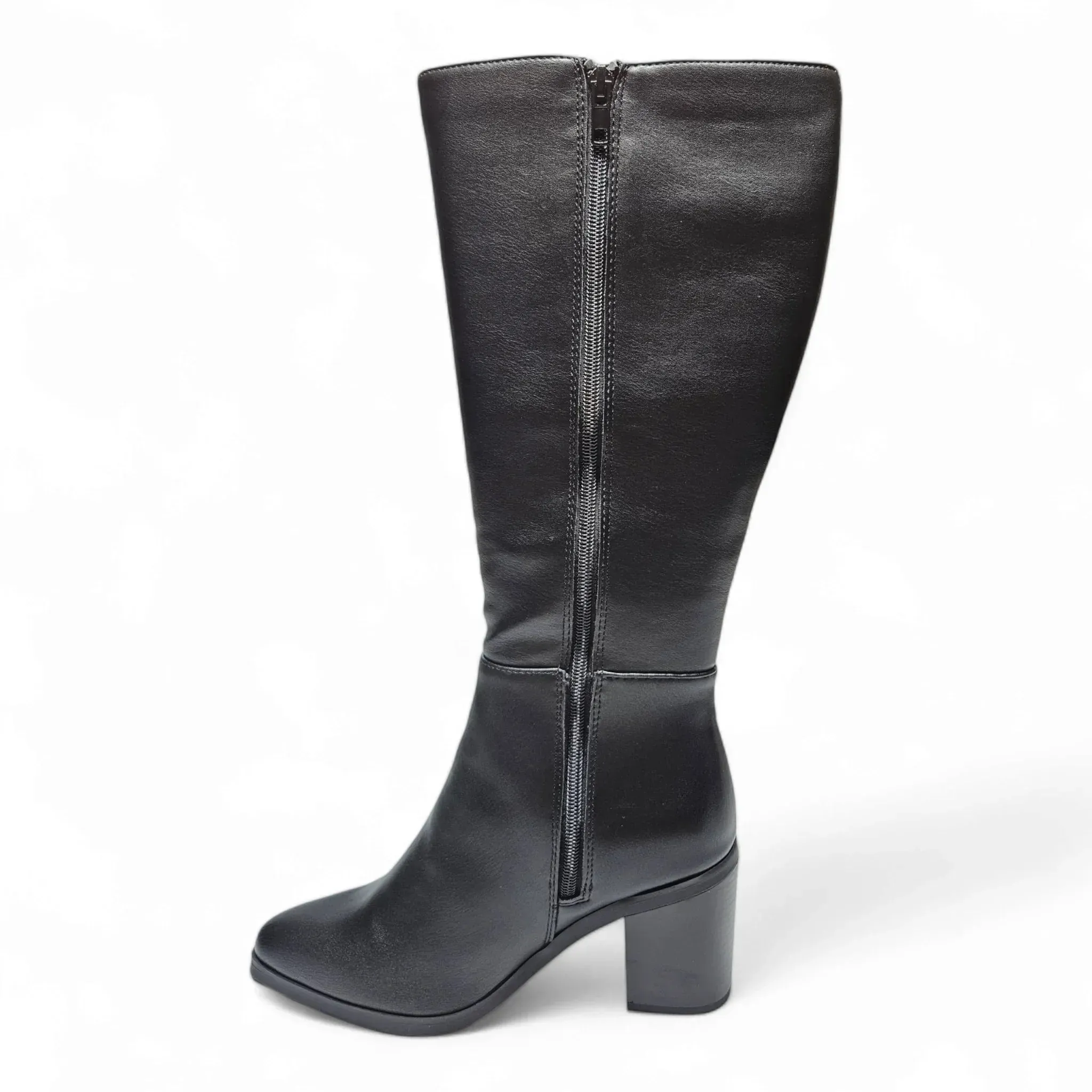 Vapor Block Heel Knee High Boots