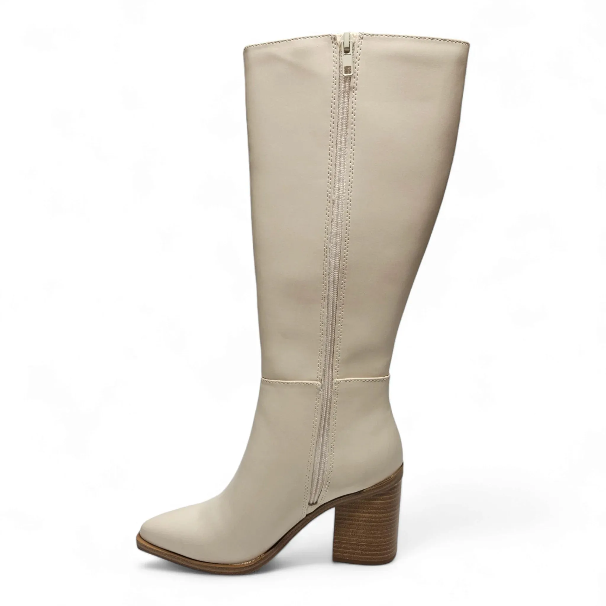 Vapor Block Heel Knee High Boots