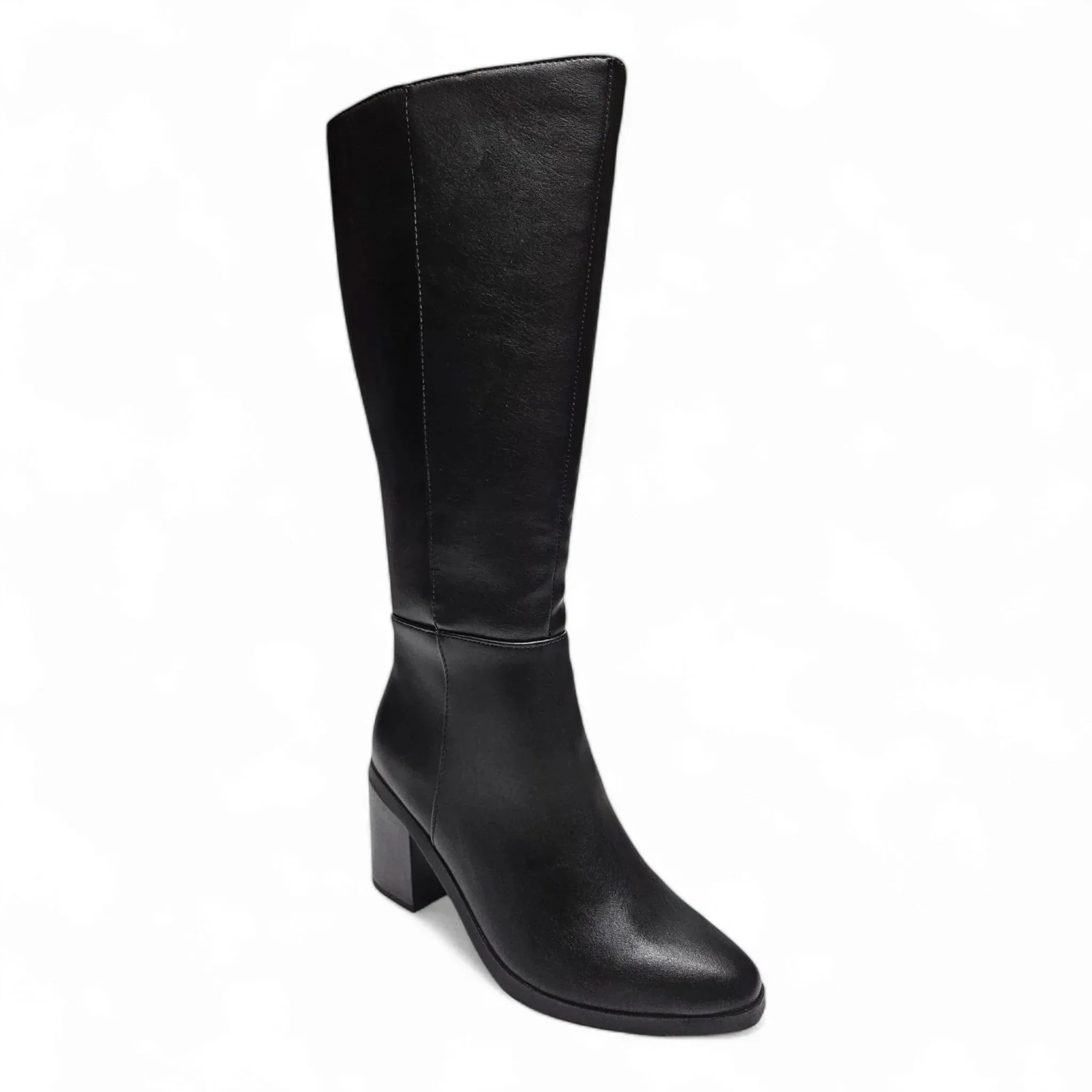 Vapor Block Heel Knee High Boots